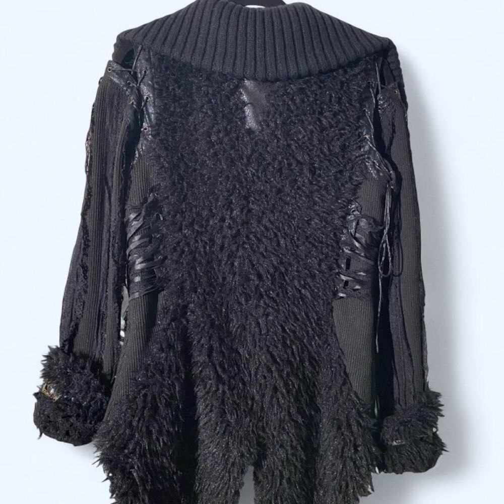 Punk rave womens jacket with - Picture 2 of 8